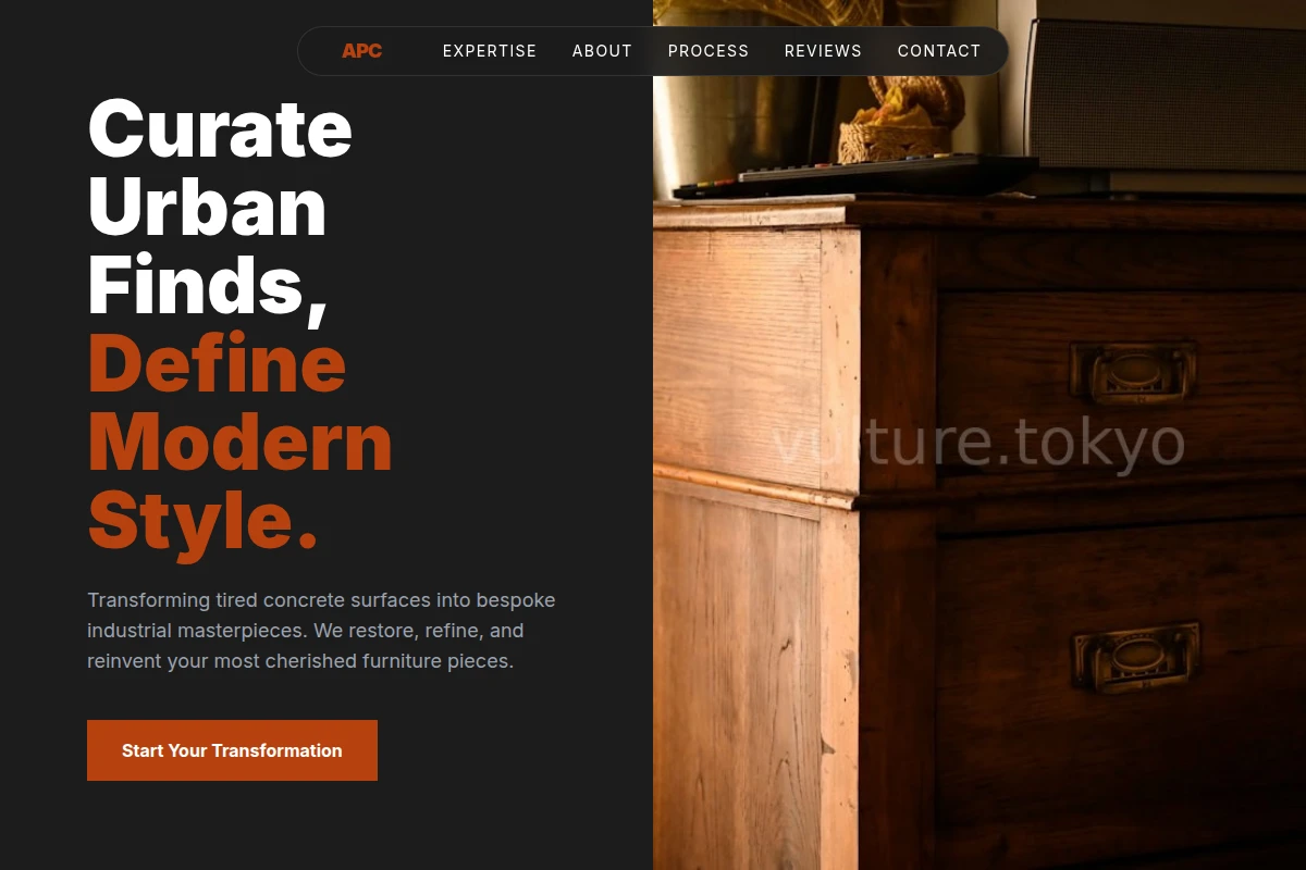 Concrete Furniture Refinishing